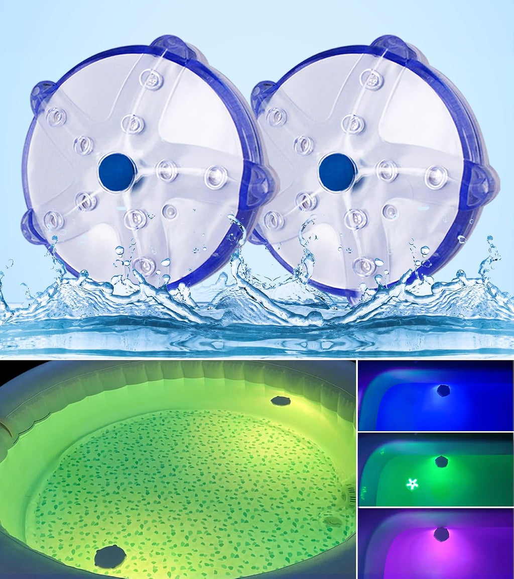 Floating Pool Lights,Color Changing Waterproof Magnetic Pond Lights,Pool Light that Float,Starfish Above Ground Pools