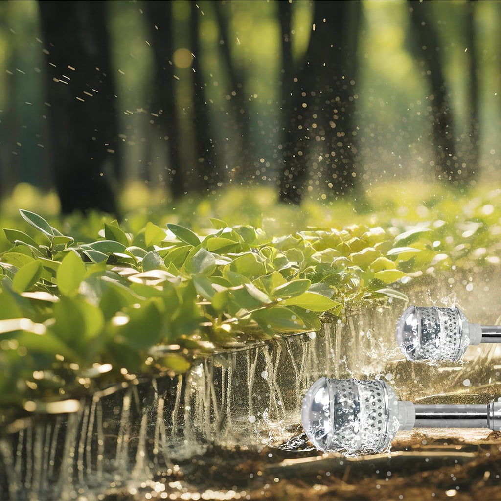 2 Pack Bubbler Sprinkler Heads, Aluminum Diffuser Flood Nozzle for Delicate Watering, Gentle Garden Metal Watering
