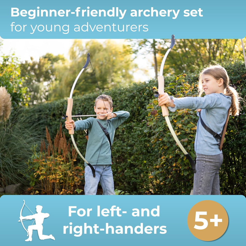 Kids Bow and Arrow Set with Suction Cup Arrows & Target – Archery Set for Kids Indoor & Outdoor – Bow and Arrow for