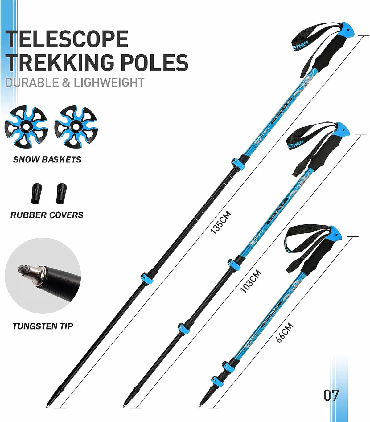 G2 21/25/30/36 Inches Light Weight Snowshoes with Trekking Poles, Tote Bag, Special EVA Padded Ratchet Binding, Heel