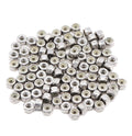 8-32 Nylock Nuts, #8 Stainless Steel Nylon Inserted Self Locking Nuts, Pack of 100