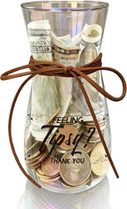 Glass Tip Jar for Bartenders, Restaurants, Bars and Musicians, Style A
