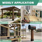 4x4 Post Base, Concealed Fastener Concrete Post Anchor,Elevated Post Base