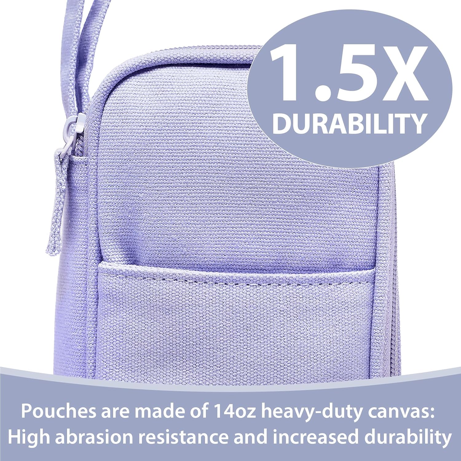 Large Pencil Case Pouch, Zipper Pencil Box for Kids, Girls & Boys | 1800mL Big Capacity, Heavy-Duty Canvas, School