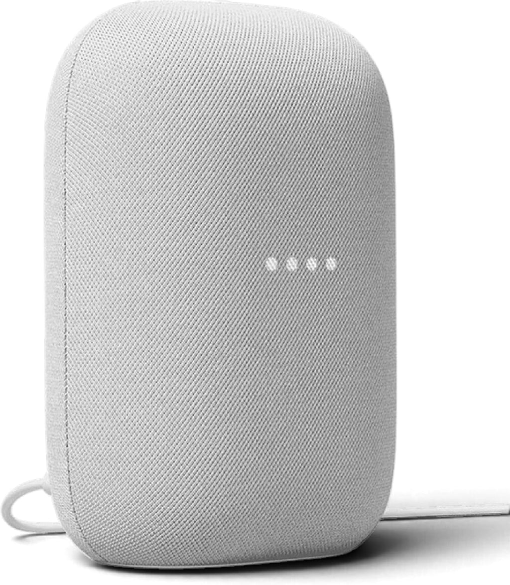 Nest Audio (3-Pack) Smart Speakers – Multi-Room Wireless Home Speaker Bundle with Bluetooth, Wi-Fi, Assistant, Stereo