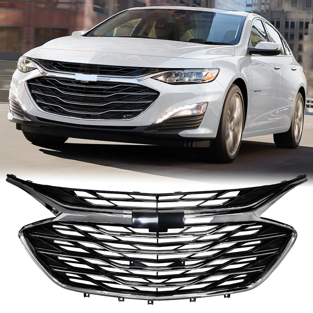 Kspeed 3PCS Front Bumper Grill Grille fit for 2019-2023 Chevrolet Malibu