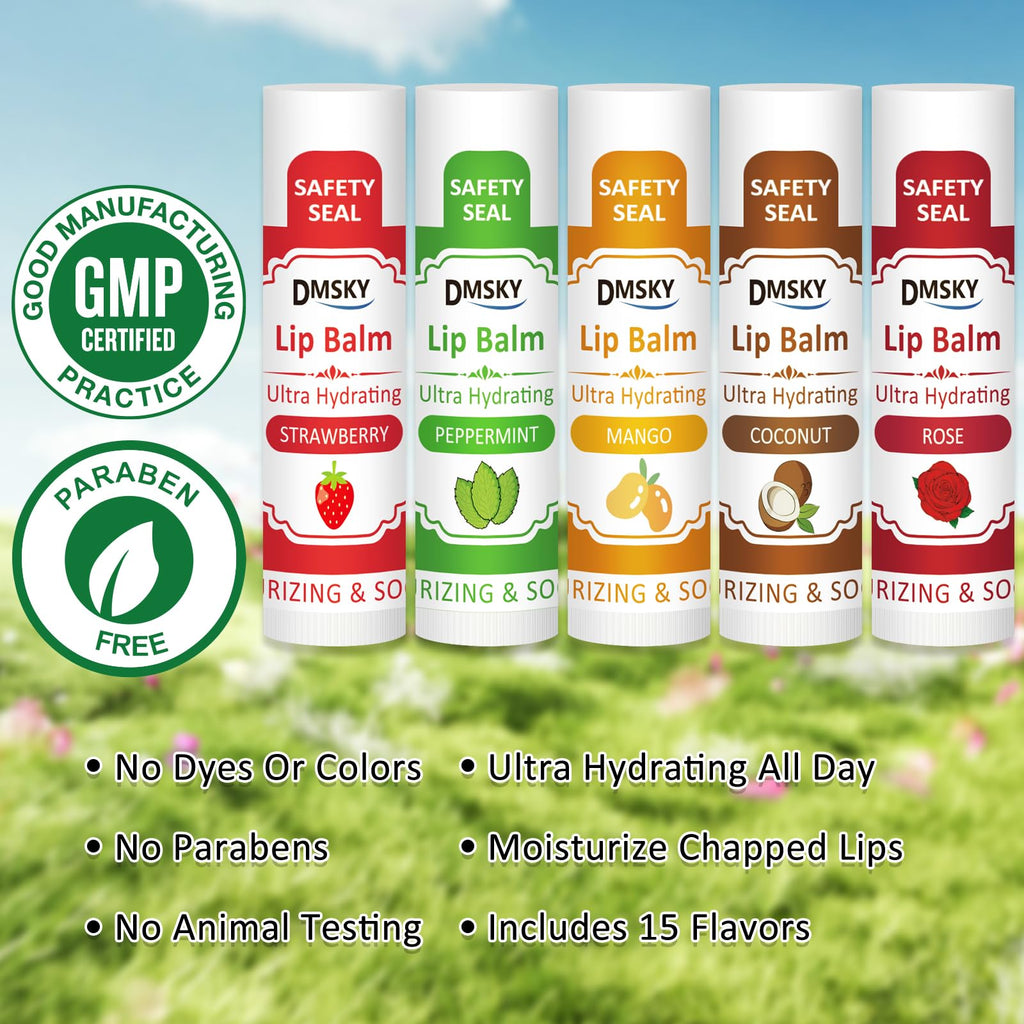 240 Pack Lip Balm Bulk, 12 Flavor, Value Pack
