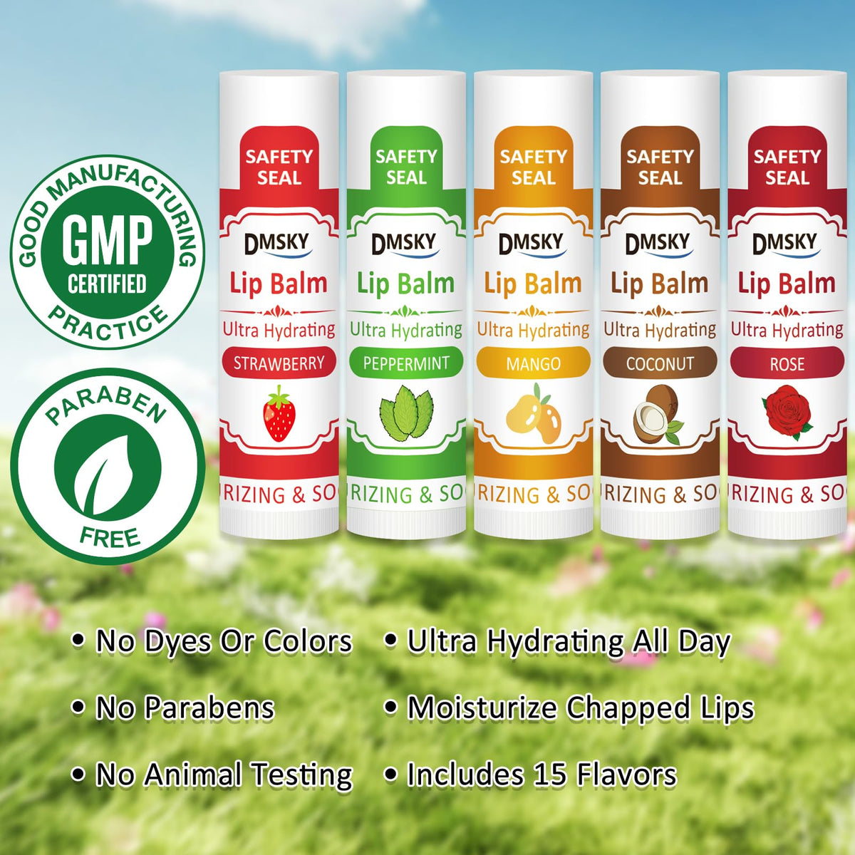 240 Pack Lip Balm Bulk, 12 Flavor, Value Pack