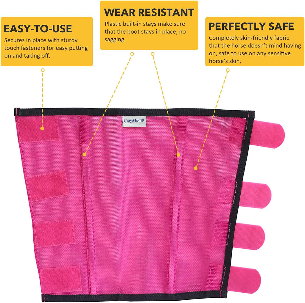 Fine Mesh Fly Boots Loose Fitting & Non-Slip Horse Fly Leggings No More Horsefly Nuisance Greatly Reduce Stomping