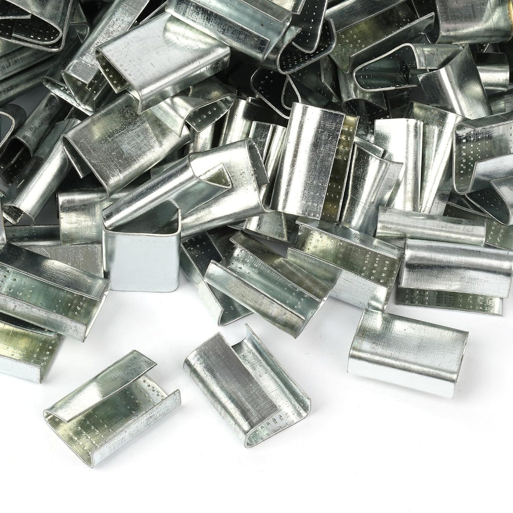 500PCS Packaging Strapping Open Serrated Seals for 5/8" Strap Width Polyester (PET) Strapping, Banding Strapping