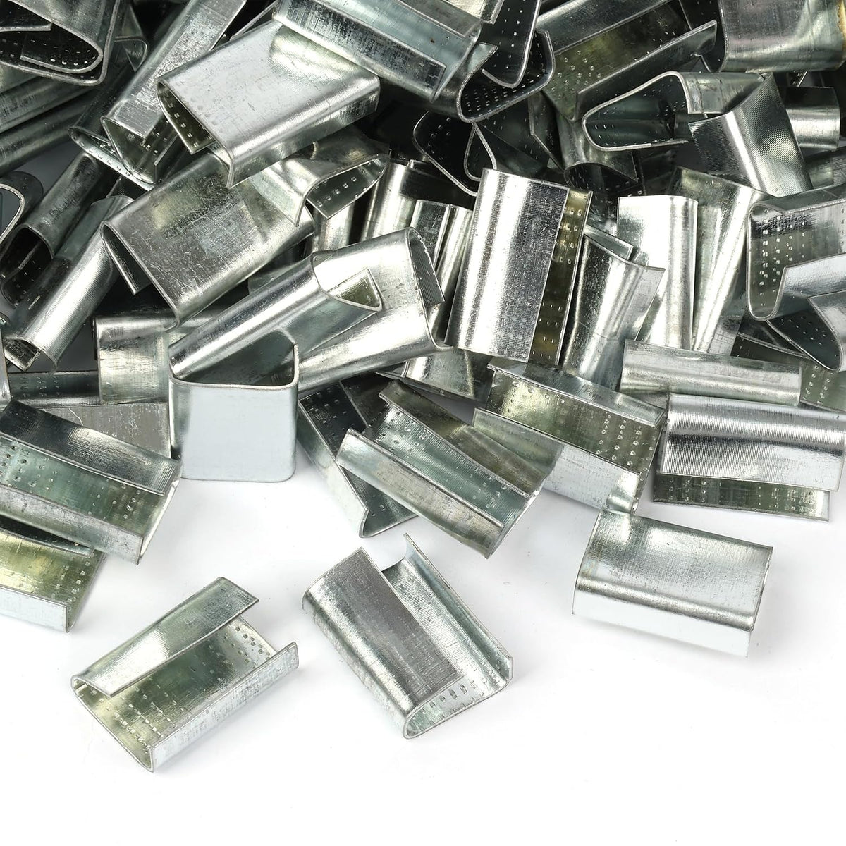 500PCS Packaging Strapping Open Serrated Seals for 5/8" Strap Width Polyester (PET) Strapping, Banding Strapping