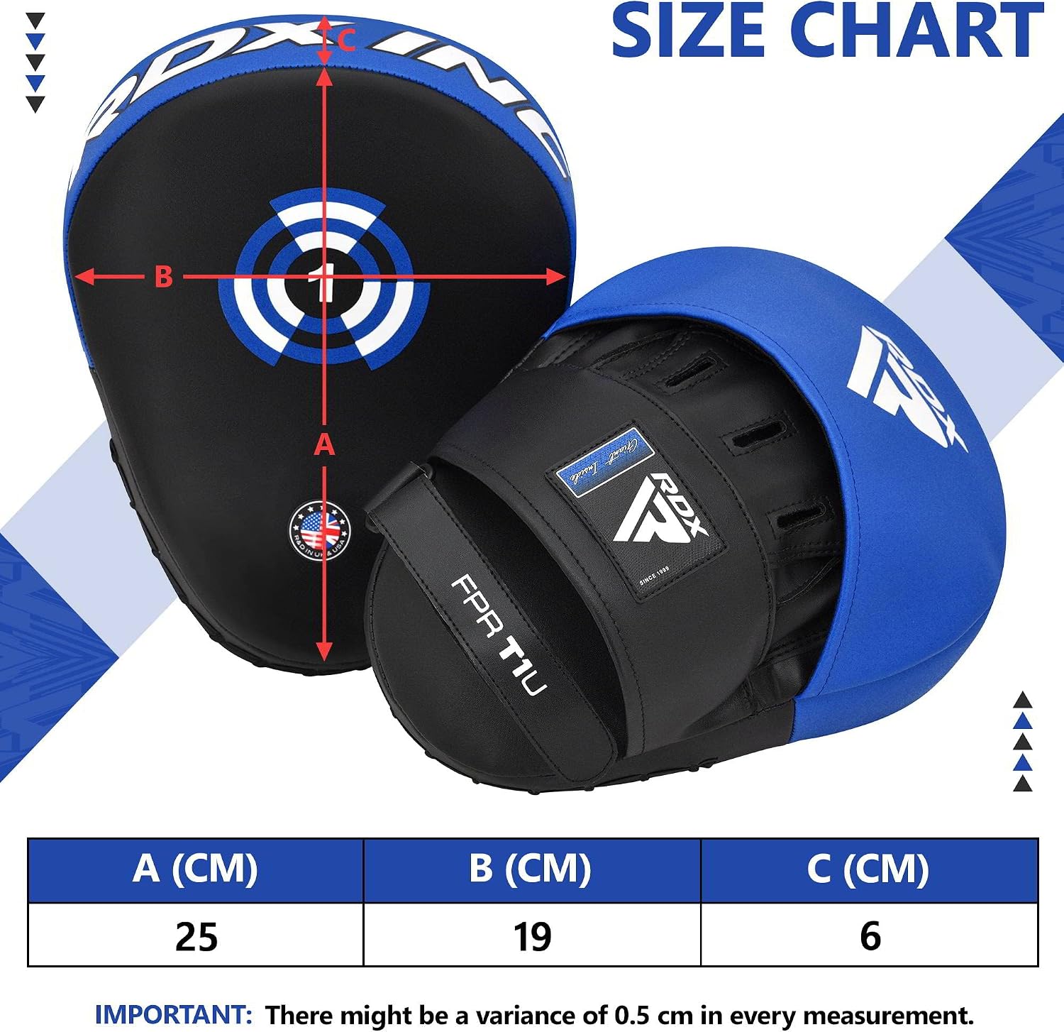 Boxing Pads Focus Mitts, Maya Hide Leather Curved Hook and Jab Target Hand Pads, Great for MMA, Kickboxing, Martial