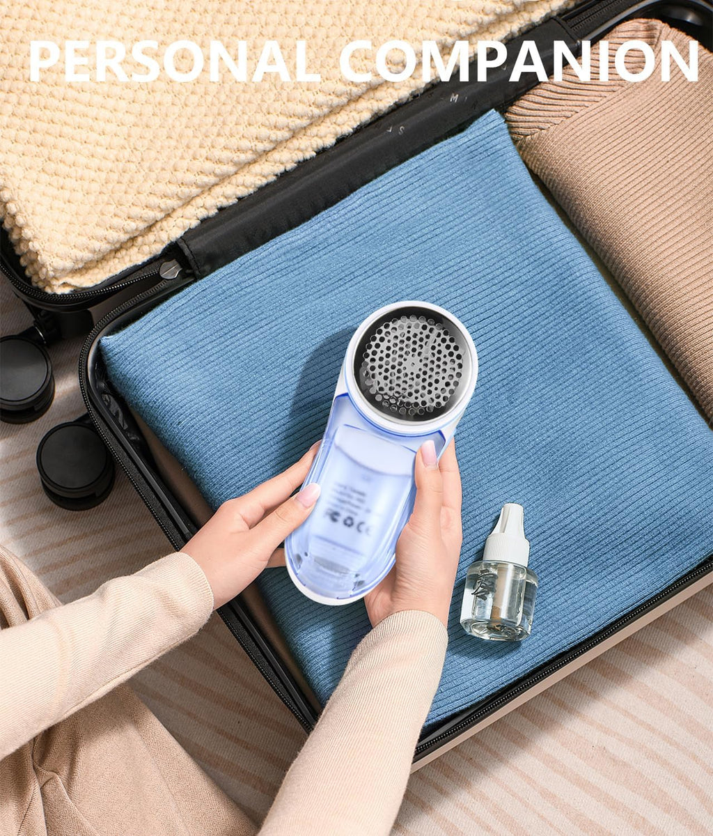 Fabric Shaver, Electric Lint Remover for Clothes & Furniture, Sweater Shaver & Pilling Remover, Depiller with 2 Extra