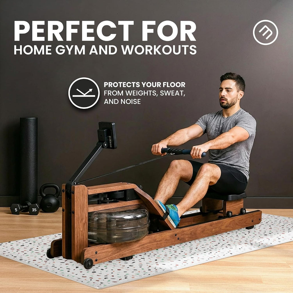 Gym Mats Set - EVA Interlocking Foam Floor Tiles (12.6"x12.6"x0.4") Protective Gym Flooring Sports Home Workout