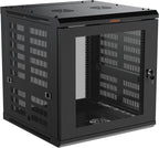 ECHOGEAR 12U Network Rack w/Enclosed Design, Easy Install, 600mm Depth