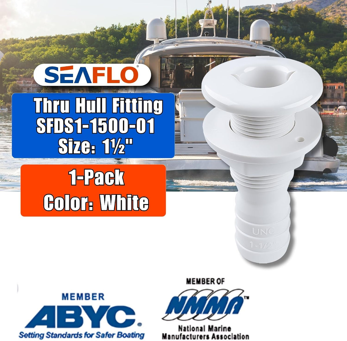 SEAFLO Thru Hull Fittings (1-1/2")
