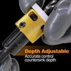 5/32" x 3/8" Carbide Tipped Countersink Bit with Depth Stop