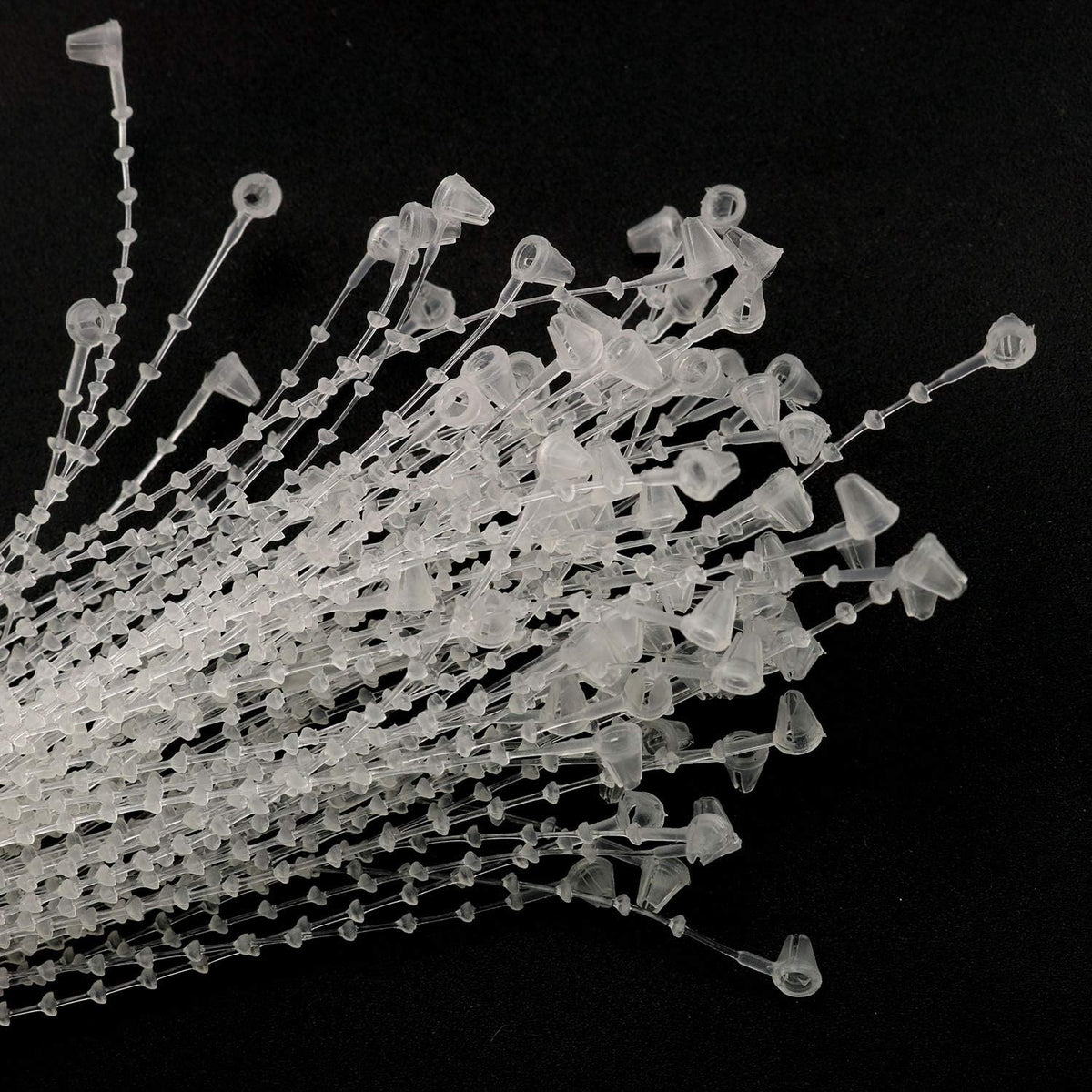 Snap Lock Pin 1000PCS 5Inch Clear Plastic Adjustable Beaded Tie Lock Pin Security Loop Snap Tag Fasteners