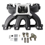 JGhyperX 28095 LS Cathedral Port EFI Intake Manifold for GM LS Black