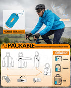 Men's Rain Jacket Waterproof Lightweight Packable Raincoat