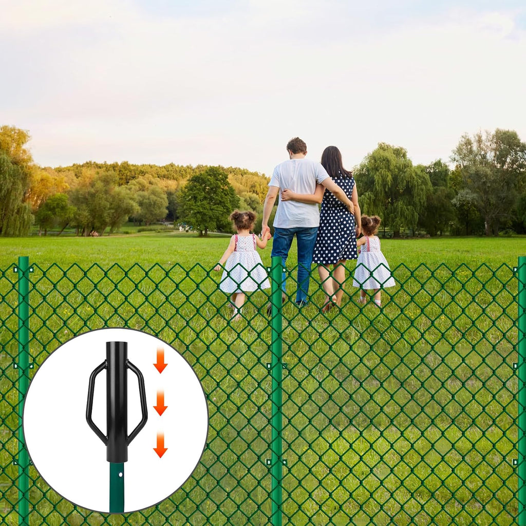 Fence Post Driver T Post Driver with Handle Metal Pounder Rammer for U Channel Wooden Fence 8LB