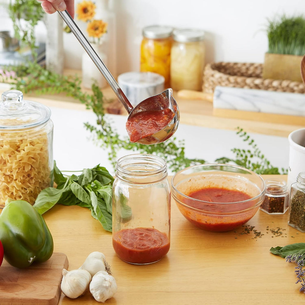Endurance Canning Collection Non-Reactive 18/8 Stainless Steel, Dishwasher Safe, Ladle, 13-1/2"
