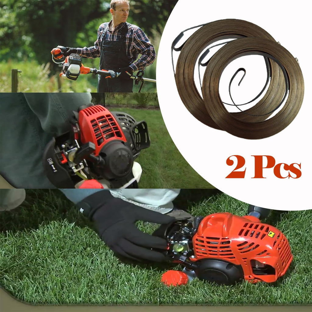 2PCS Starter Spring 155-244 for Echo Most Trimmers, Hedge Trimmers and blowers 17722042030, 17722044330, GB34025, Black