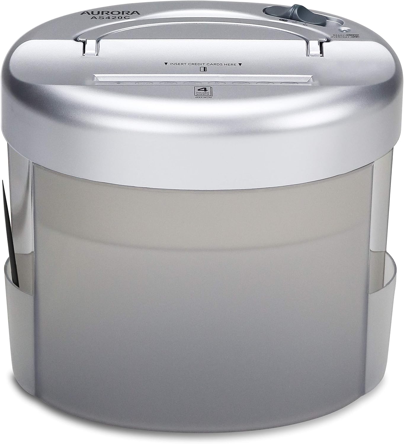 AS420C Desktop-Style Cross-Cut Paper Shredder, 4-Sheet Crosscut Desktop