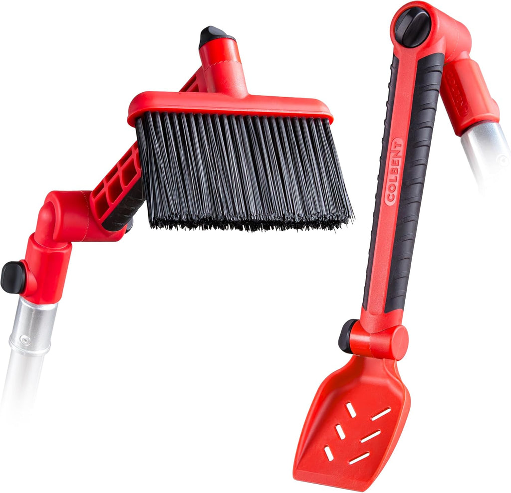 Multi-Angle Gutter Cleaning Tools from the Ground - Gutter Cleaner tool attachment for Threaded Poles - Gutter Scoop