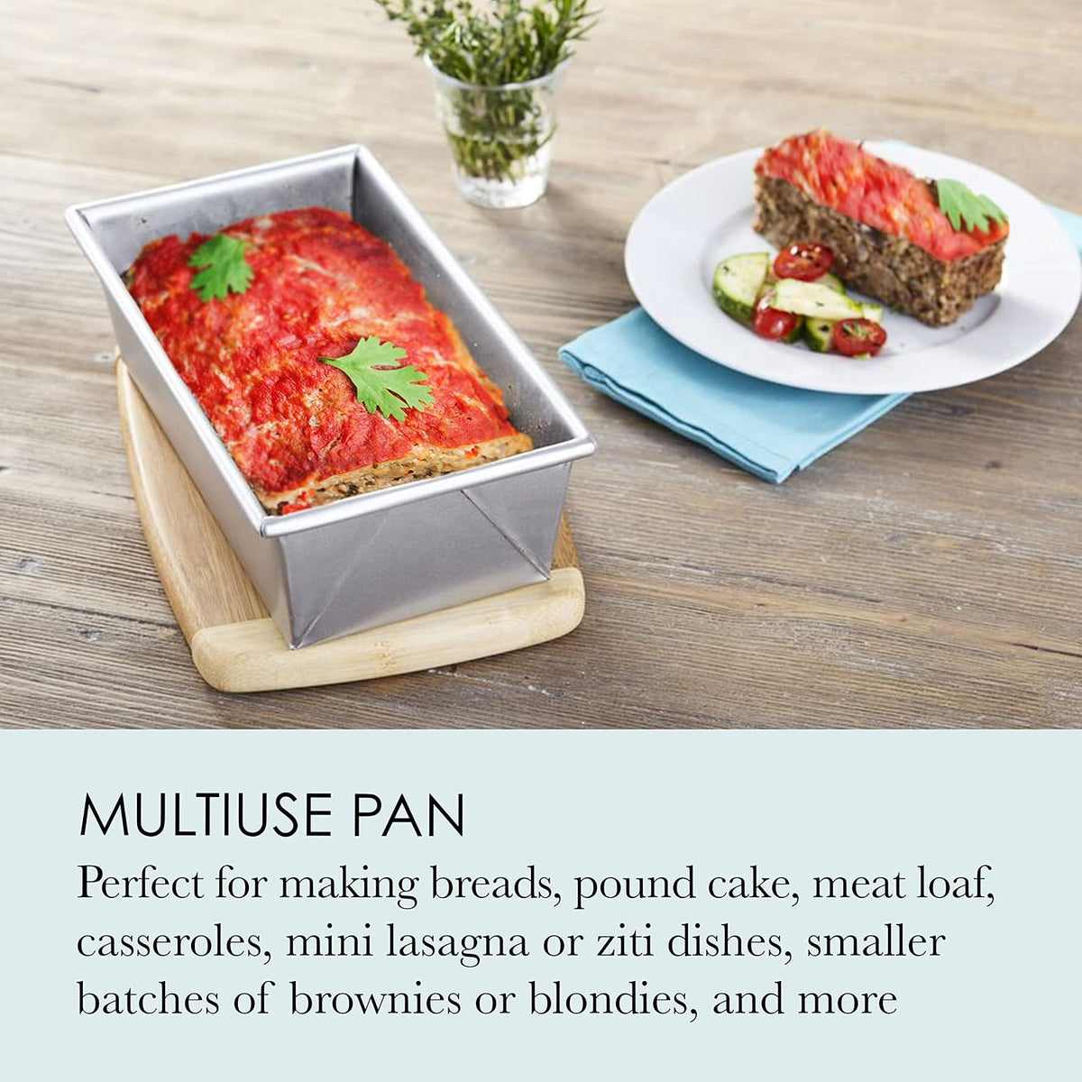Loaf Pan, Commercial II, 1-Pound | Uncoated | Traditional | Pack of 2