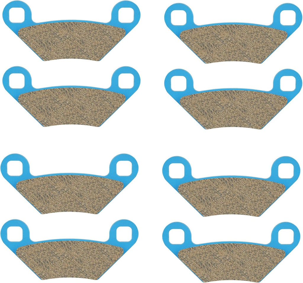 Front & Rear Ceramic Brake Pads Set for Polaris Sportsman 570 2014-2024 (Excl. 6x6), Sportsman 450 16-20, Sportsman 500 09-13, Sportsman 800/400 11-14, Replaces 2202412 2204088
