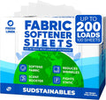 Fabric Softener Sheets for Washer, Fresh Linen, 200 Loads