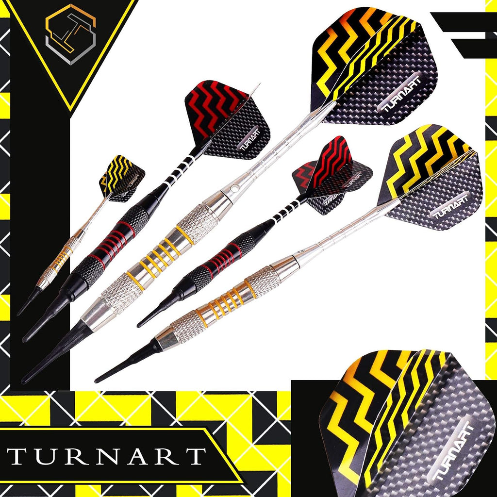 Darts Plastic Tip 9 Pcs 18 Grams Professional Soft Tip | Darts Set for Electronic Dartboard with 50 Extra Tips 9