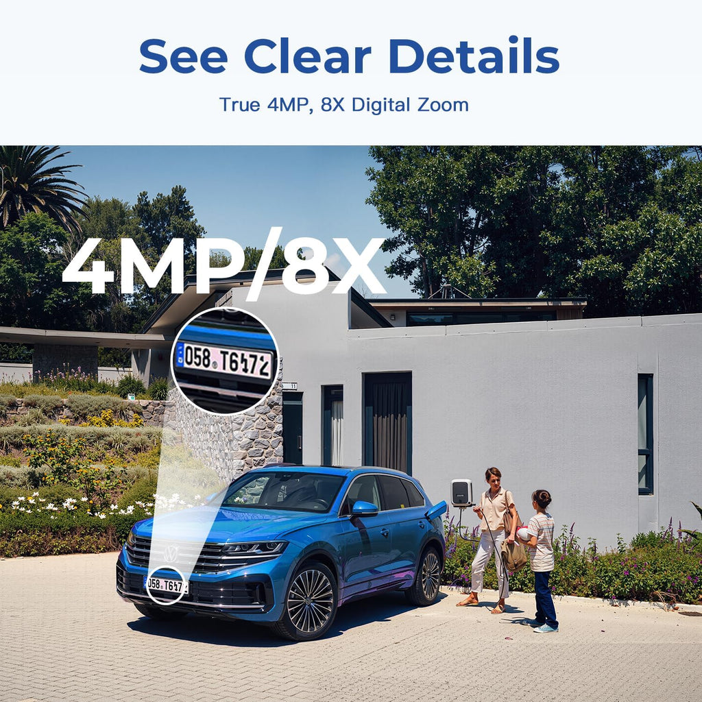4MP Cameras for Home Security with Audio and Video, Indoor Security Camera for Baby Monitor, 2.4g/5g Outdoor Cameras
