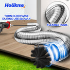 Dryer Vent Cleaner Kit - 15Ft Flexible Lint Brush for Deep Cleaning