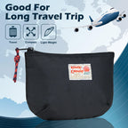 Rough Enough Small Tech Storage Pouch EDC Travel Cable Organizer, Black