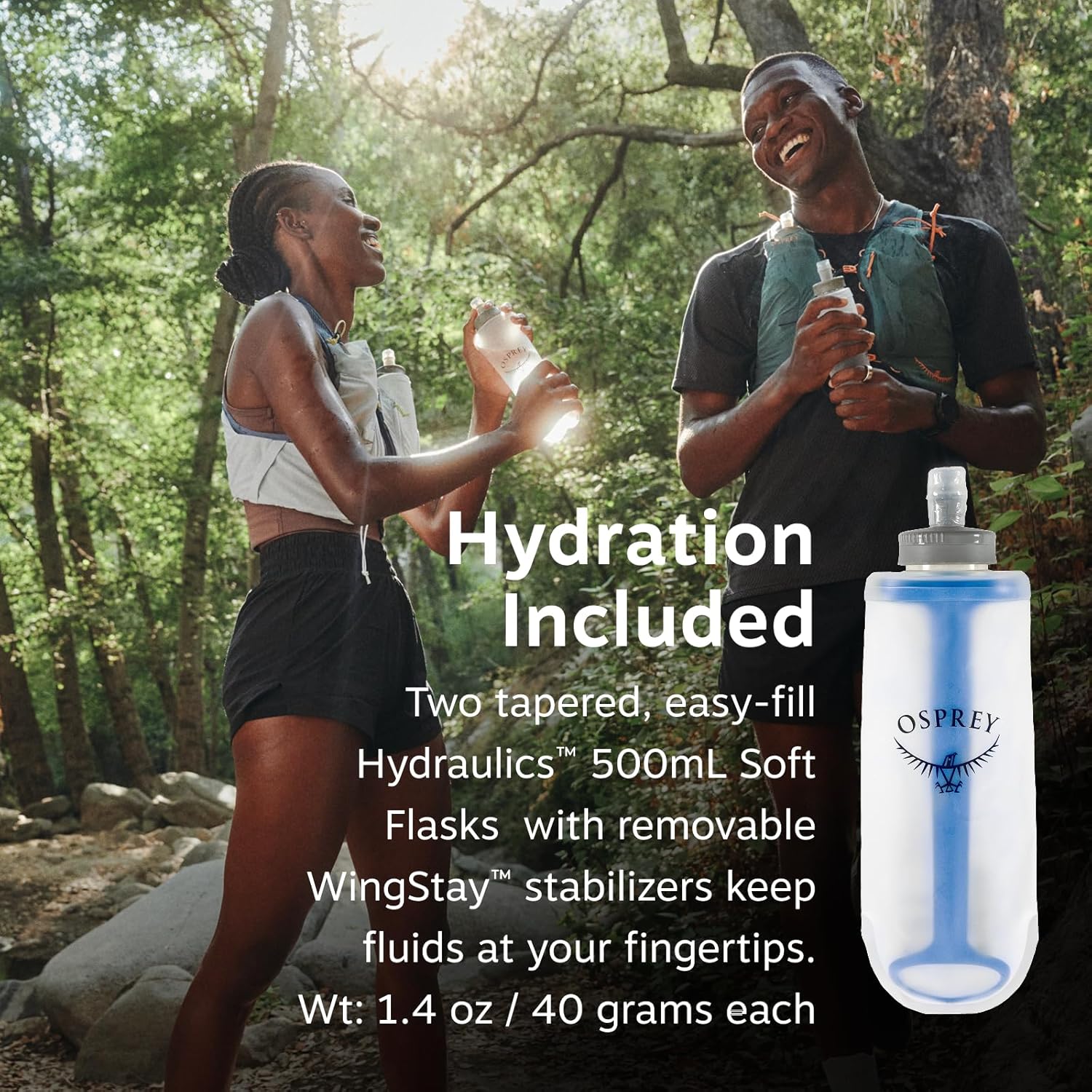 Dyna 1.5L Women's Running Hydration Vest with Hydraulics Soft Flasks