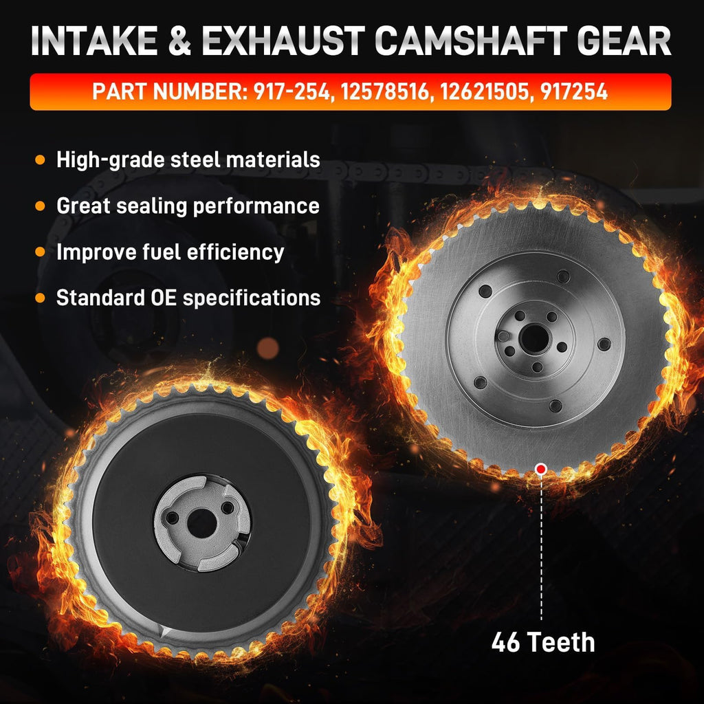 Engine Cam Phaser Camshaft Sprocket VVT Timing Gear with Bolts