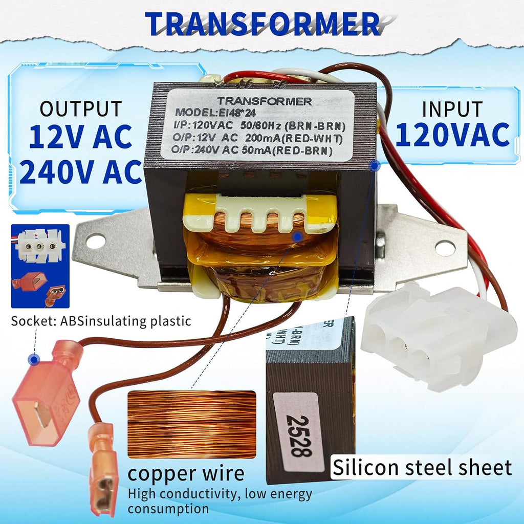 WB27X21609 Cooktop Control Transformer 120VAC Input 12V/240V Output