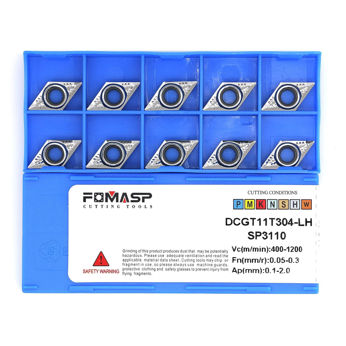 Carbide Inserts for Aluminum DCGT32.51 / DCGT11T304 for Turning Cutting Tools 10 PCS