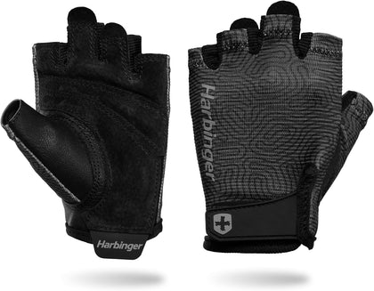 Power Gloves 3.0 - Durable Half Finger Weightlifting Gloves with Adjustable Wrist Closure, Breathable Leather Palm