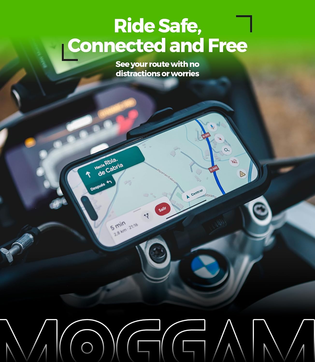 Motorcycle Phone Mount Anti Vibration Mirror & Handlebar Scooter | Cell phone holder for motorcycle with vibration