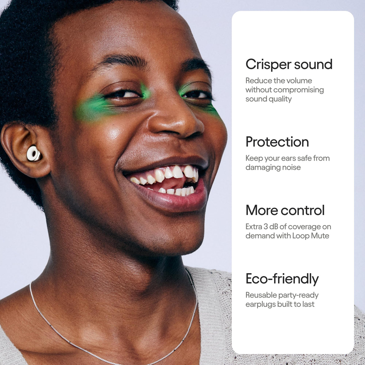 Experience 2 Plus Ear Plugs - Stylish Certified Protection + Mute