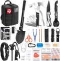 Gifts for Men Fathers Day Dad, Survival Kit, 150 PCS Survival Gear and Supplies Equipment with Trauma Bag, Molle