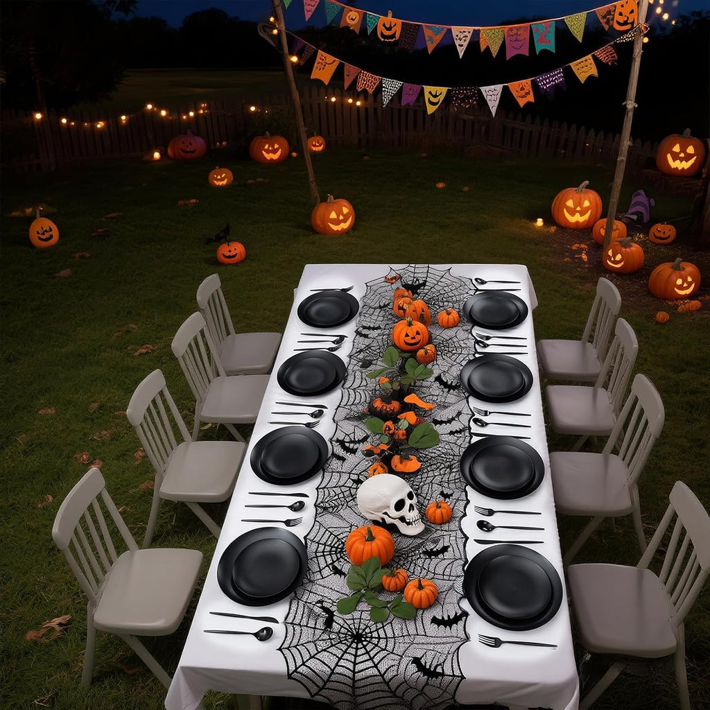 150pcs Frosted Black Plastic Plates Plastic Plate for Wedding