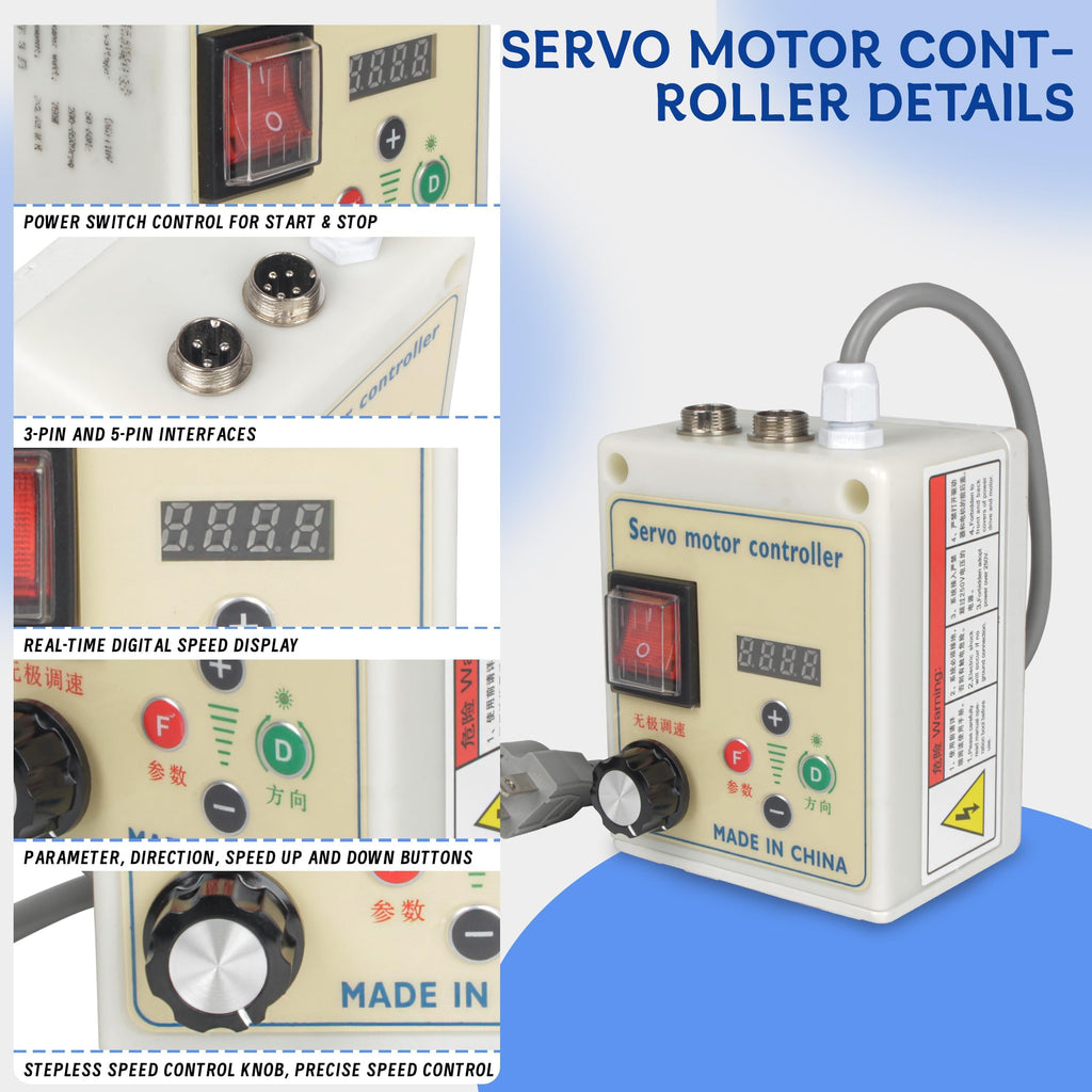 CNCTOPBAOS 1HP 750W Brushless Servo Motor Driver CNC Controller Kit CW/CCW