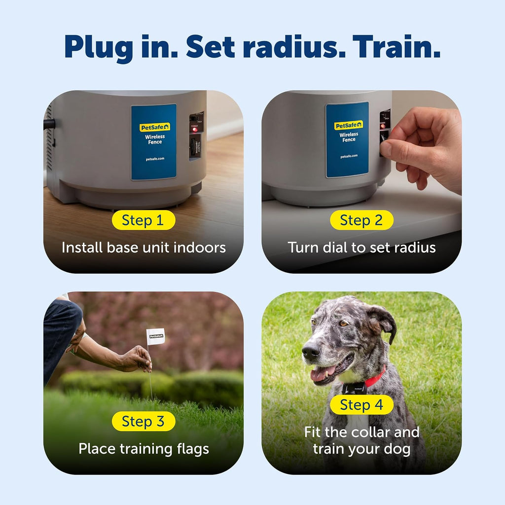 Wireless Pet Containment System, Up to 1/2 Acre