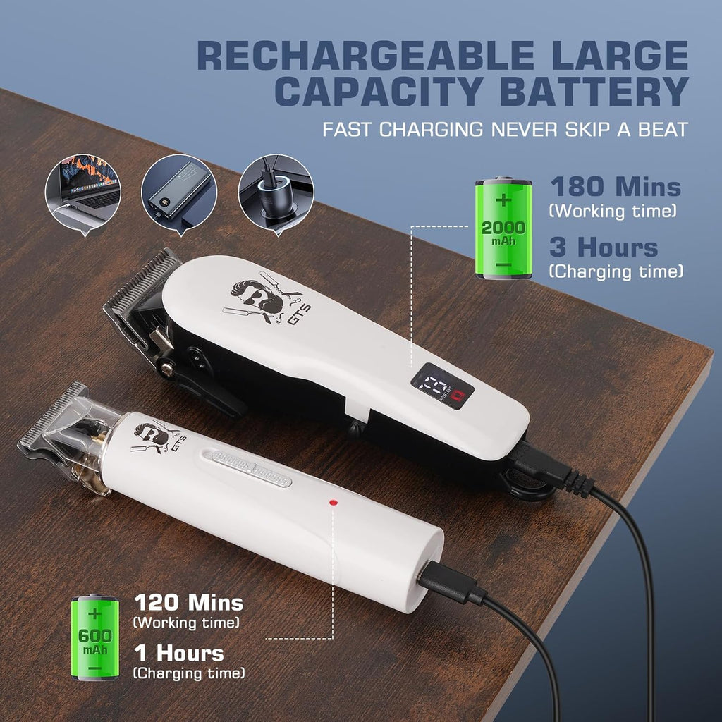 GTSPro Hair Clippers for Men, Clippers and Trimmers Set, Barber Clippers, Electric Hair Trimmer with Box, Gifts for