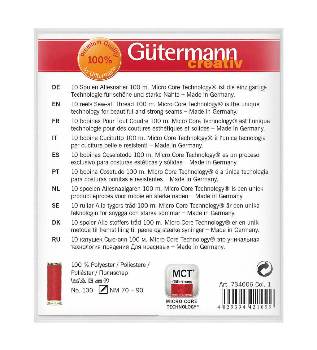 Gutermann Thread set, 100m, Popular