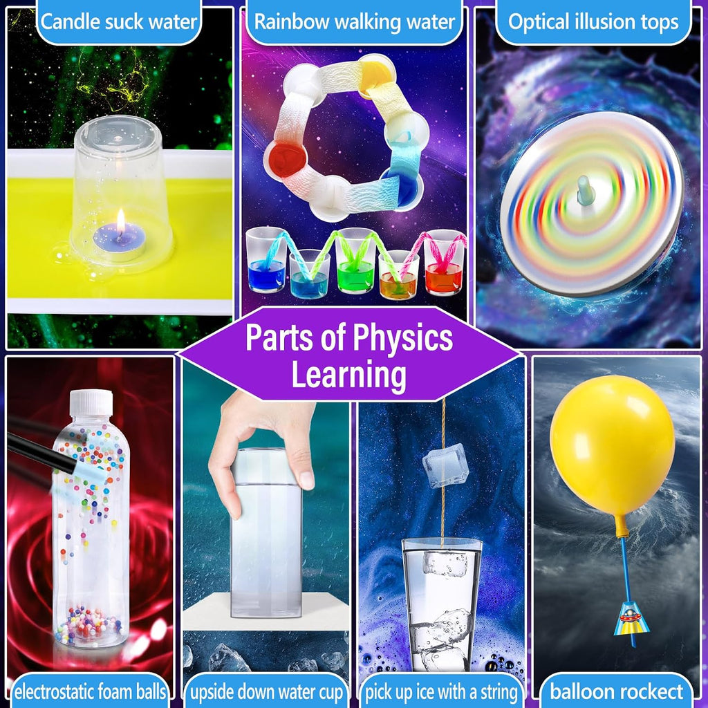 230 Experiments Science Kit for Kids Chemistry Set | S.T.E.M Toys, Crystal Growing, Physics, Slime, Volcano